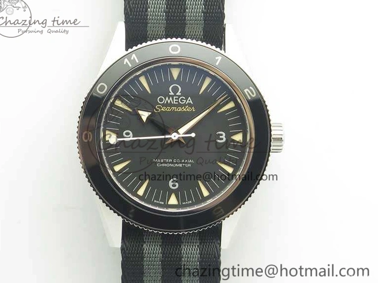 0131 EasyCare Seamaster 300 “Spectre” Limited Edition VSF 1:1 Best Edition On “007” Nato Strap A8400 Super Clone 8075